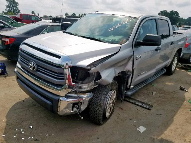 5TFDW5F13EX376154 - 2014 TOYOTA TUNDRA CRE SILVER photo 2