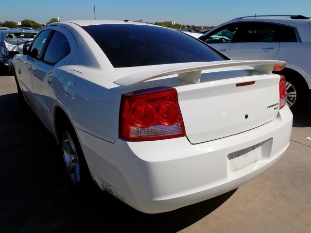 2B3CA3CV8AH207950 - 2010 DODGE CHARGER SX WHITE photo 3