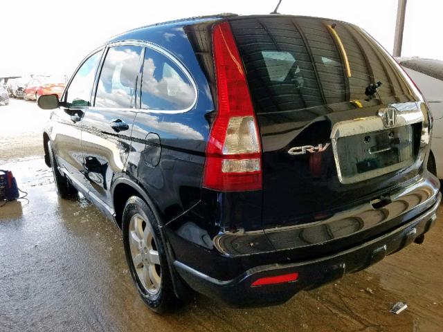 JHLRE38779C005335 - 2009 HONDA CR-V EXL BLACK photo 3