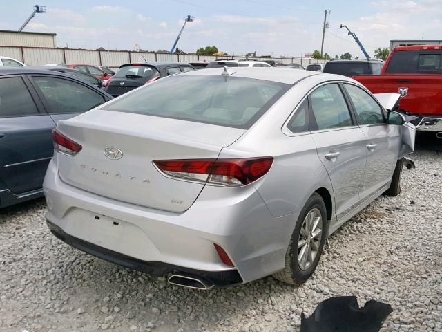 5NPE24AA5KH774054 - 2019 HYUNDAI SONATA ECO SILVER photo 4