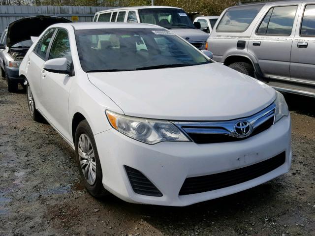 4T1BF1FK7CU547829 - 2012 TOYOTA CAMRY BASE WHITE photo 1