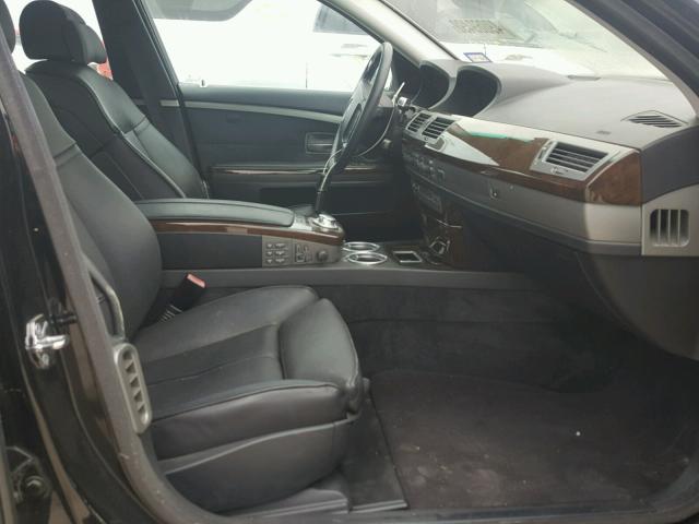 WBAGN63443DS43158 - 2003 BMW 745 LI BLACK photo 5