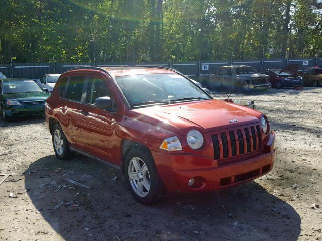 1J8FF47W57D177357 - 2007 JEEP COMPASS RED photo 1