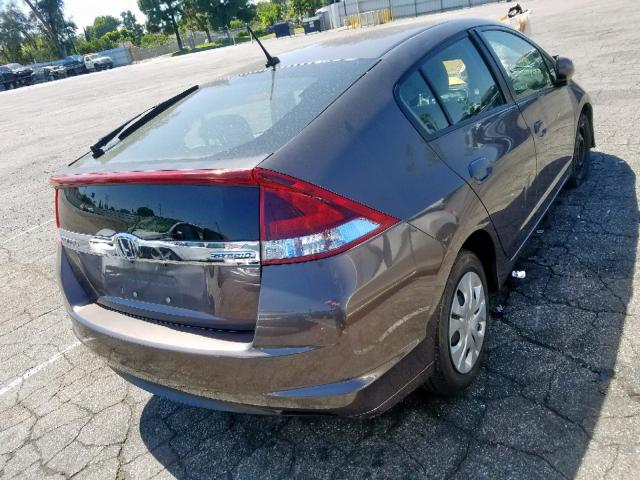 JHMZE2H58ES003064 - 2014 HONDA INSIGHT LX BROWN photo 4