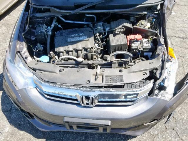 JHMZE2H58ES003064 - 2014 HONDA INSIGHT LX BROWN photo 7