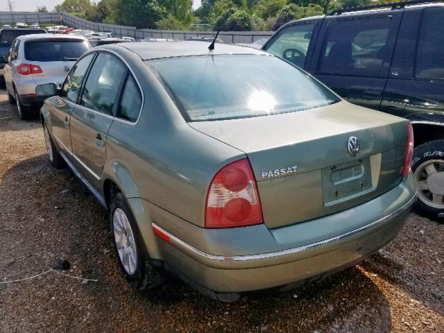 WVWPD63B72P349704 - 2002 VOLKSWAGEN PASSAT GLS GREEN photo 3