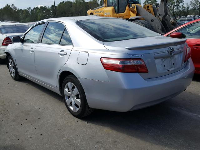 4T1BE46K27U575600 - 2007 TOYOTA CAMRY CE/L SILVER photo 3