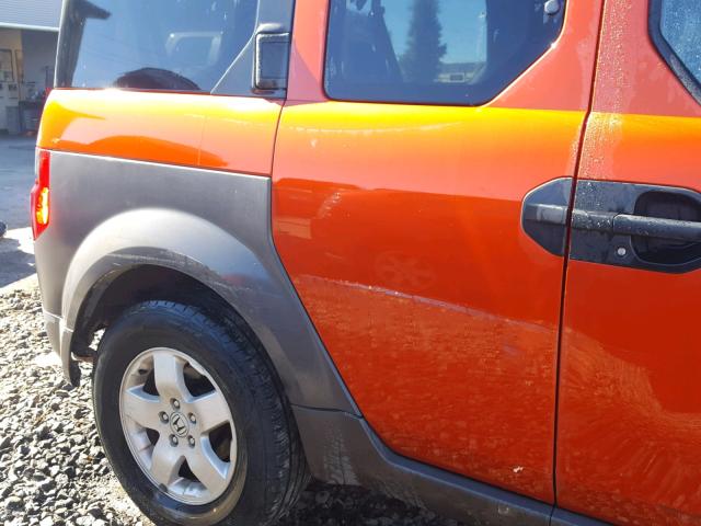 5J6YH28543L051652 - 2003 HONDA ELEMENT EX ORANGE photo 10