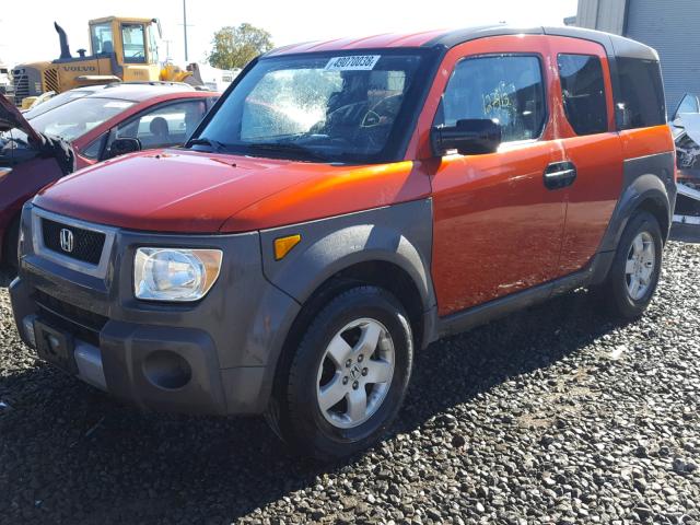 5J6YH28543L051652 - 2003 HONDA ELEMENT EX ORANGE photo 2