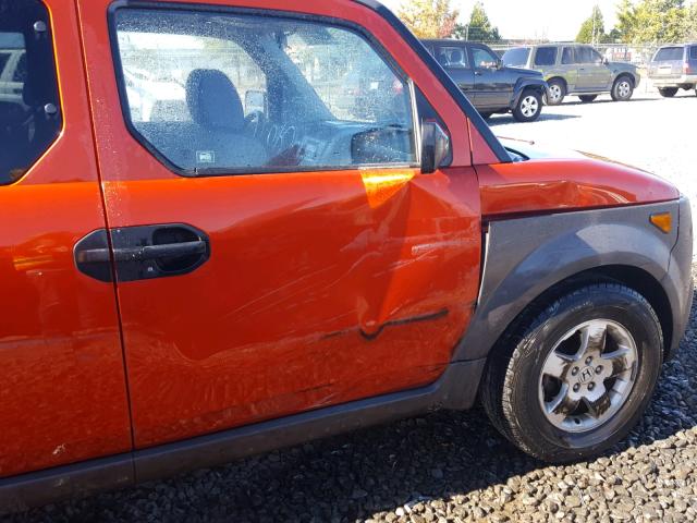 5J6YH28543L051652 - 2003 HONDA ELEMENT EX ORANGE photo 9