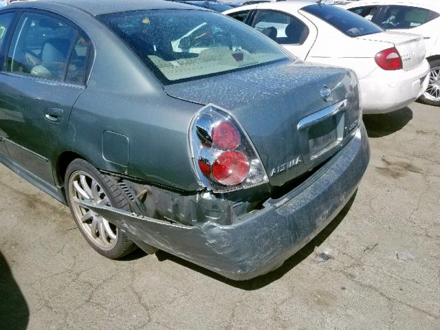 1N4BL11D05C190580 - 2005 NISSAN ALTIMA SE GREEN photo 9