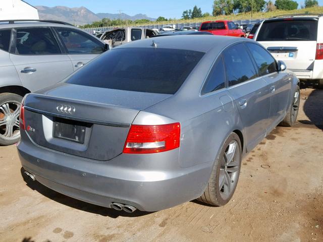 WAUDN74F88N117086 - 2008 AUDI S6 QUATTRO GRAY photo 4