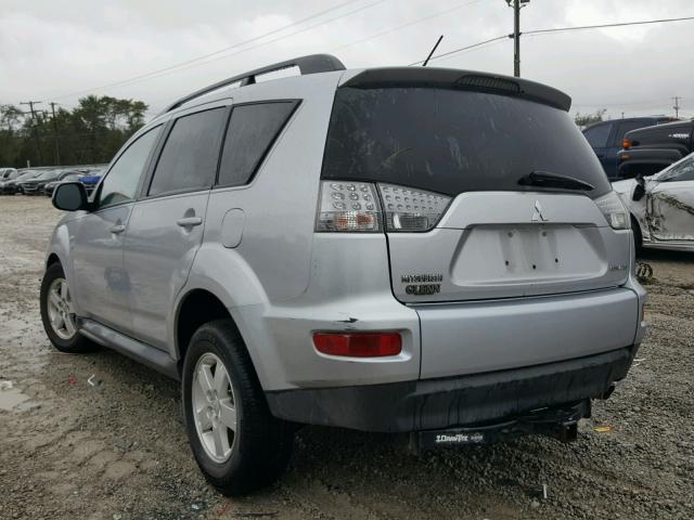 JA4AT2AW3AZ014511 - 2010 MITSUBISHI OUTLANDER SILVER photo 3