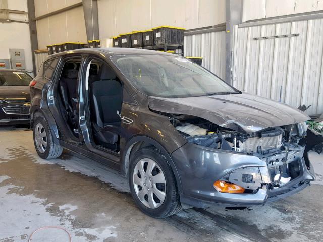 1FMCU0F79FUA91322 - 2015 FORD ESCAPE S GRAY photo 1