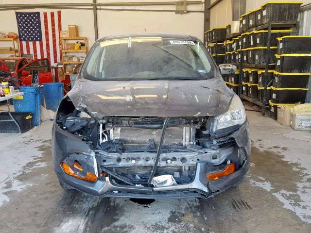 1FMCU0F79FUA91322 - 2015 FORD ESCAPE S GRAY photo 9