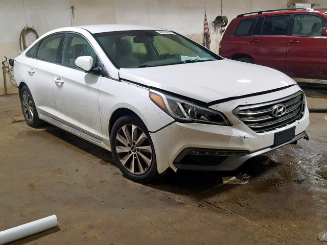 5NPE34AF8GH280819 - 2016 HYUNDAI SONATA SPO WHITE photo 1