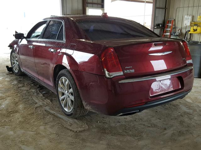 2C3CCAKG2GH325313 - 2016 CHRYSLER 300C RED photo 3