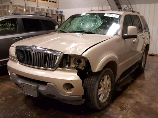5LMEU88HX4ZJ41364 - 2004 LINCOLN AVIATOR 棕色 照片 2