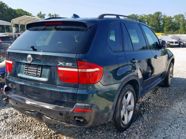 5UXFE435X7L015185 - 2007 BMW X5 3.0I GREEN photo 4