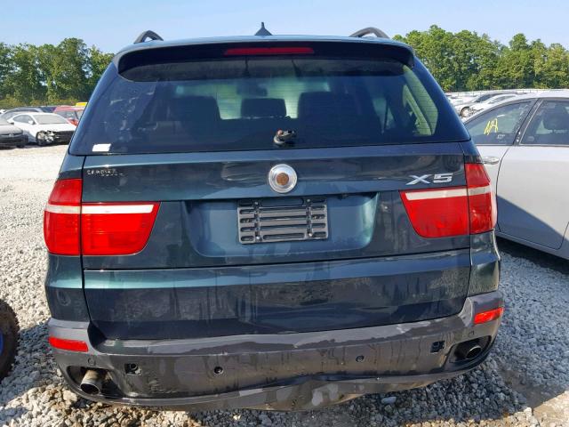 5UXFE435X7L015185 - 2007 BMW X5 3.0I GREEN photo 9