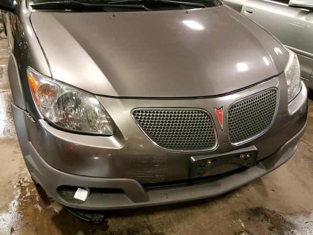 5Y2SL65858Z405425 - 2008 PONTIAC VIBE GRAY photo 9