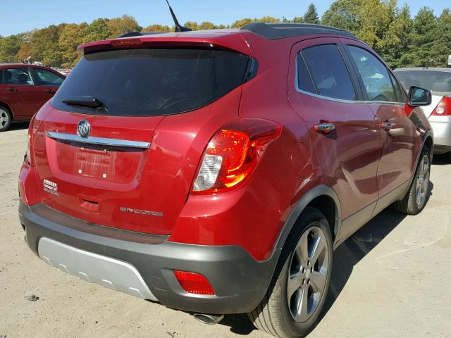 KL4CJBSB4DB070545 - 2013 BUICK ENCORE CON RED photo 4