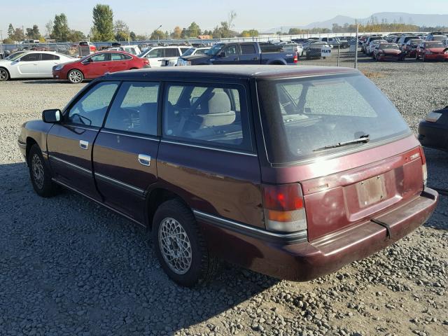 4S3BJ6332P7957875 - 1993 SUBARU LEGACY L A MAROON photo 3