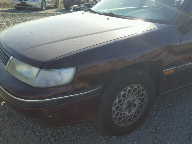 4S3BJ6332P7957875 - 1993 SUBARU LEGACY L A MAROON photo 9