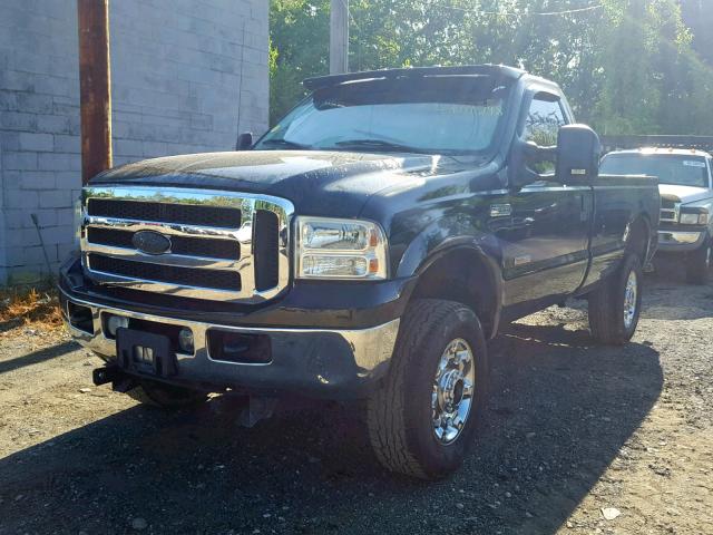 1FTWF31P47EB35971 - 2007 FORD F350 SRW S BLACK photo 2