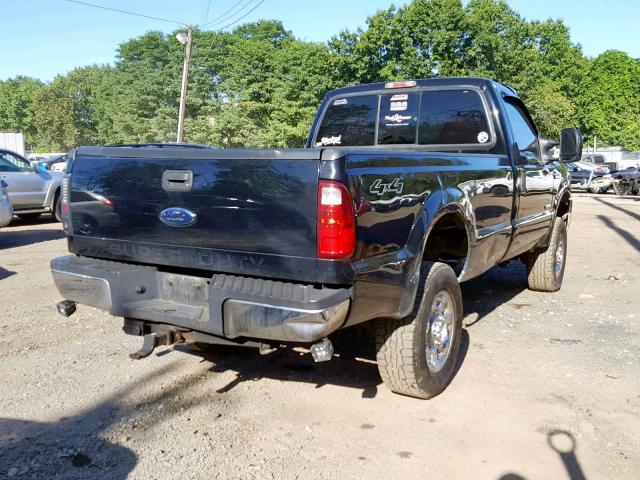 1FTWF31P47EB35971 - 2007 FORD F350 SRW S BLACK photo 4