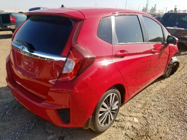 3HGGK5H84FM759399 - 2015 HONDA FIT EX RED photo 4