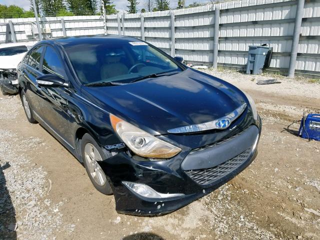 KMHEC4A4XCA059394 - 2012 HYUNDAI SONATA HYB BLACK photo 1