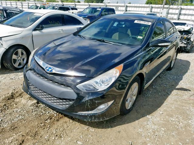 KMHEC4A4XCA059394 - 2012 HYUNDAI SONATA HYB BLACK photo 2