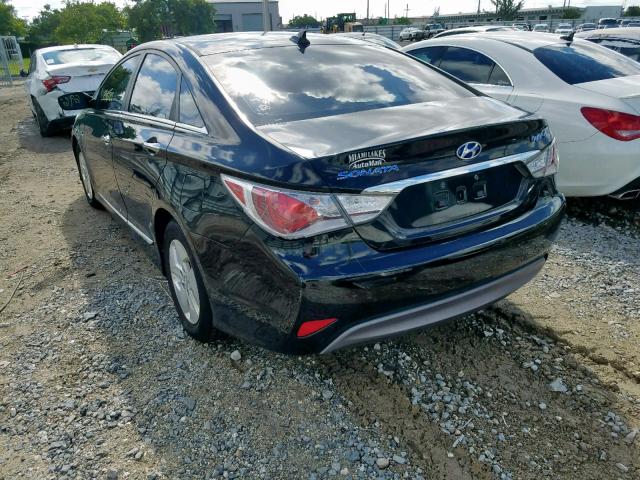 KMHEC4A4XCA059394 - 2012 HYUNDAI SONATA HYB BLACK photo 3