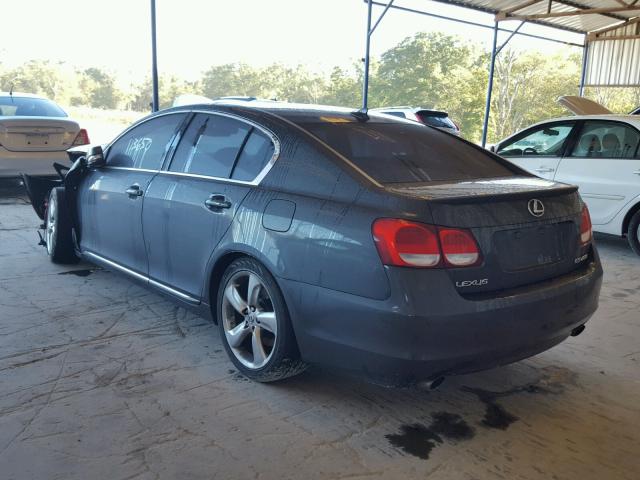 JTHBL96S985001545 - 2008 LEXUS GS 460 GRAY photo 3