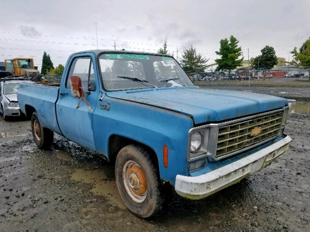 CCY245F394993 - 1975 CHEVROLET PICK UP BLUE photo 1