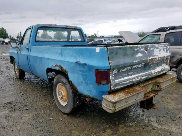 CCY245F394993 - 1975 CHEVROLET PICK UP BLUE photo 3