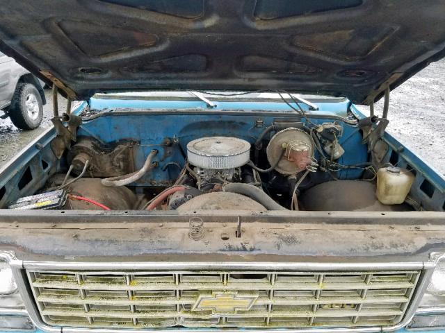 CCY245F394993 - 1975 CHEVROLET PICK UP BLUE photo 7