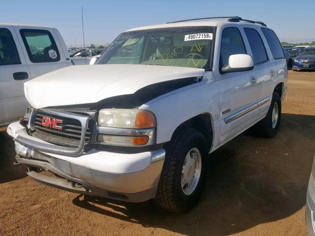 1GKEK13T1YJ192261 - 2000 GMC YUKON WHITE photo 2