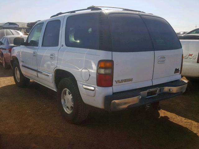 1GKEK13T1YJ192261 - 2000 GMC YUKON WHITE photo 3