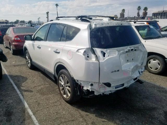 JTMDJREV6JD168470 - 2018 TOYOTA RAV4 HV LI WHITE photo 3