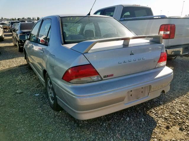 JA3AJ86E53U114171 - 2003 MITSUBISHI LANCER OZ SILVER photo 3