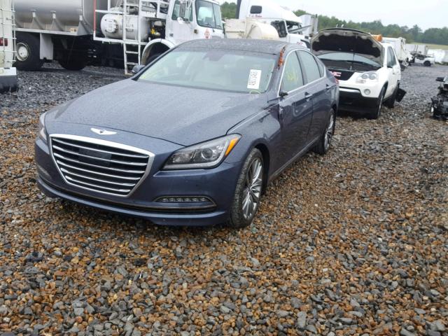 KMHGN4JF2FU063026 - 2015 HYUNDAI GENESIS 5. BLUE photo 2