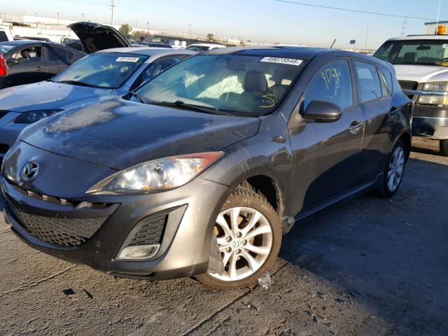 JM1BL1H55A1349480 - 2010 MAZDA 3 S SILVER photo 2