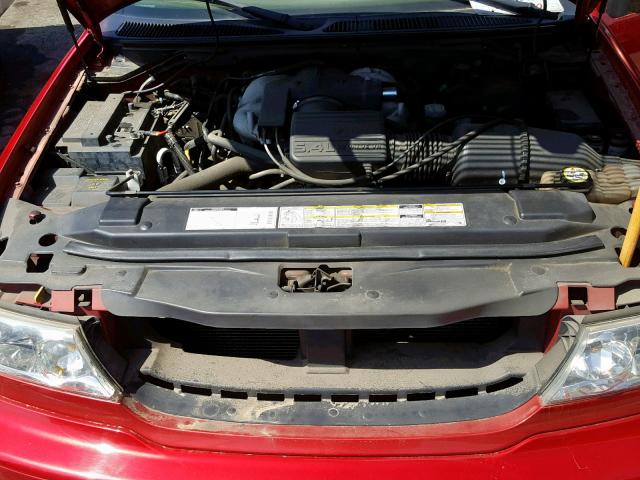 5LMFU28R72LJ01673 - 2002 LINCOLN NAVIGATOR წითელი ფოტო 7