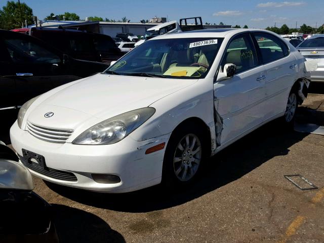 JTHBF30GX30090377 - 2003 LEXUS ES 300 WHITE photo 2