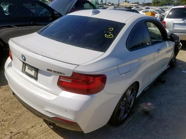 WBA1J7C53FV358252 - 2015 BMW M235I WHITE photo 4