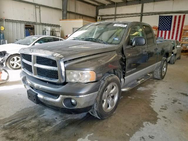 1D7HA18D95S123472 - 2005 DODGE RAM 1500 S GRAY photo 2