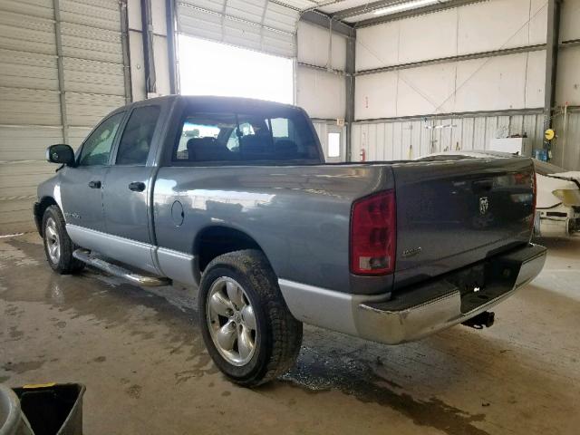 1D7HA18D95S123472 - 2005 DODGE RAM 1500 S GRAY photo 3