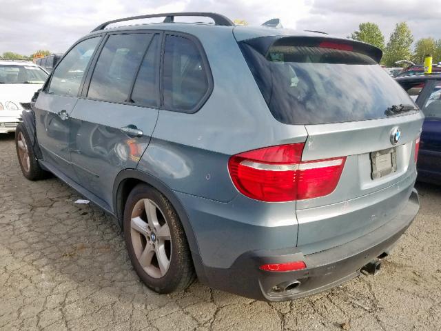 5UXFE43518L032085 - 2008 BMW X5 3.0I BLUE photo 3